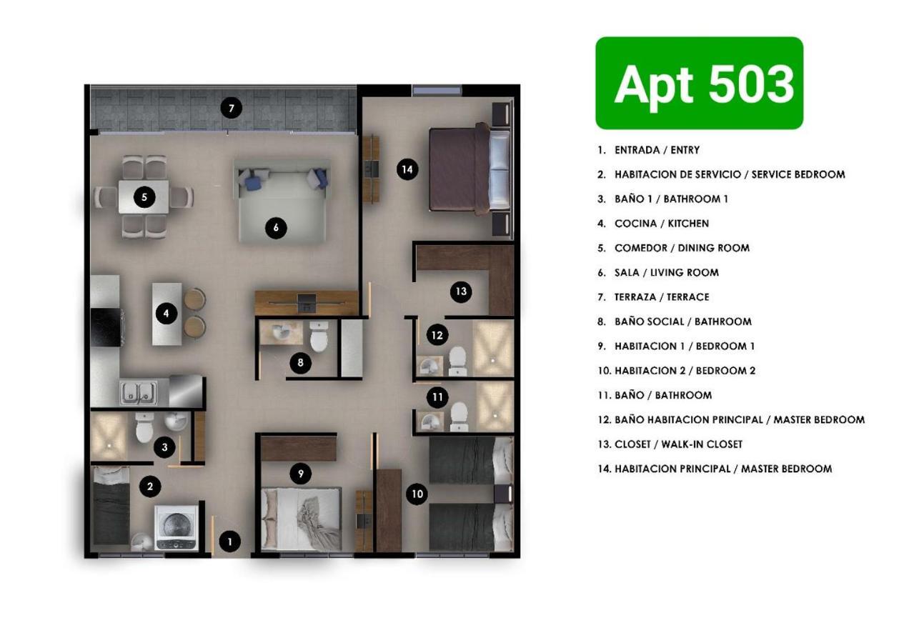 Apartment Exclusivo Apto En Escalon En Condominio 105